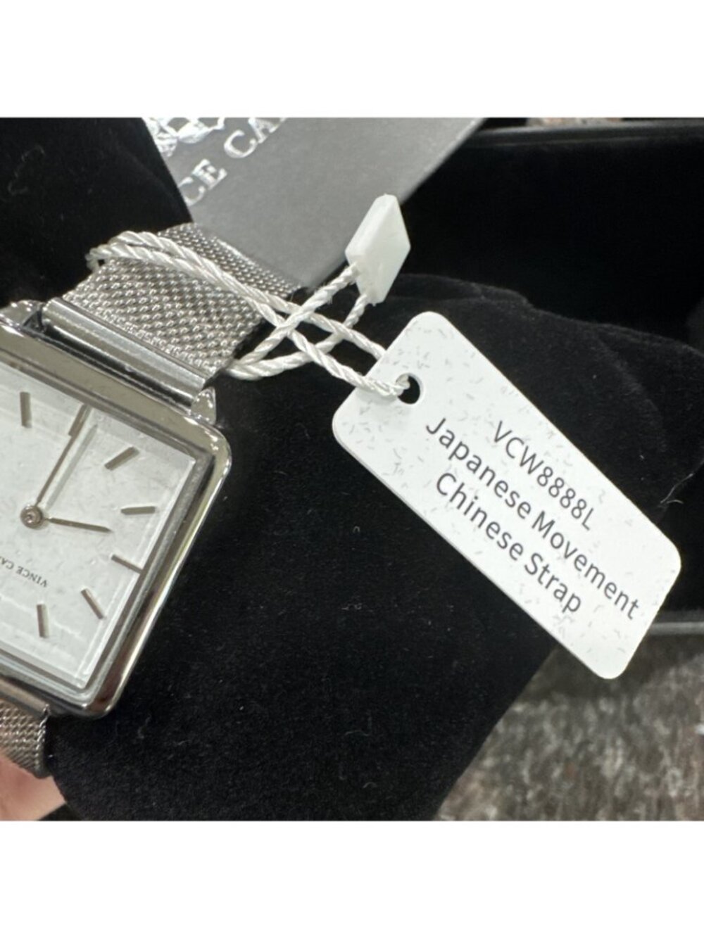 Vince Camuto Freya Watch Japanese Movement W/Box Silver Mesh Band - Picture 6 of 11